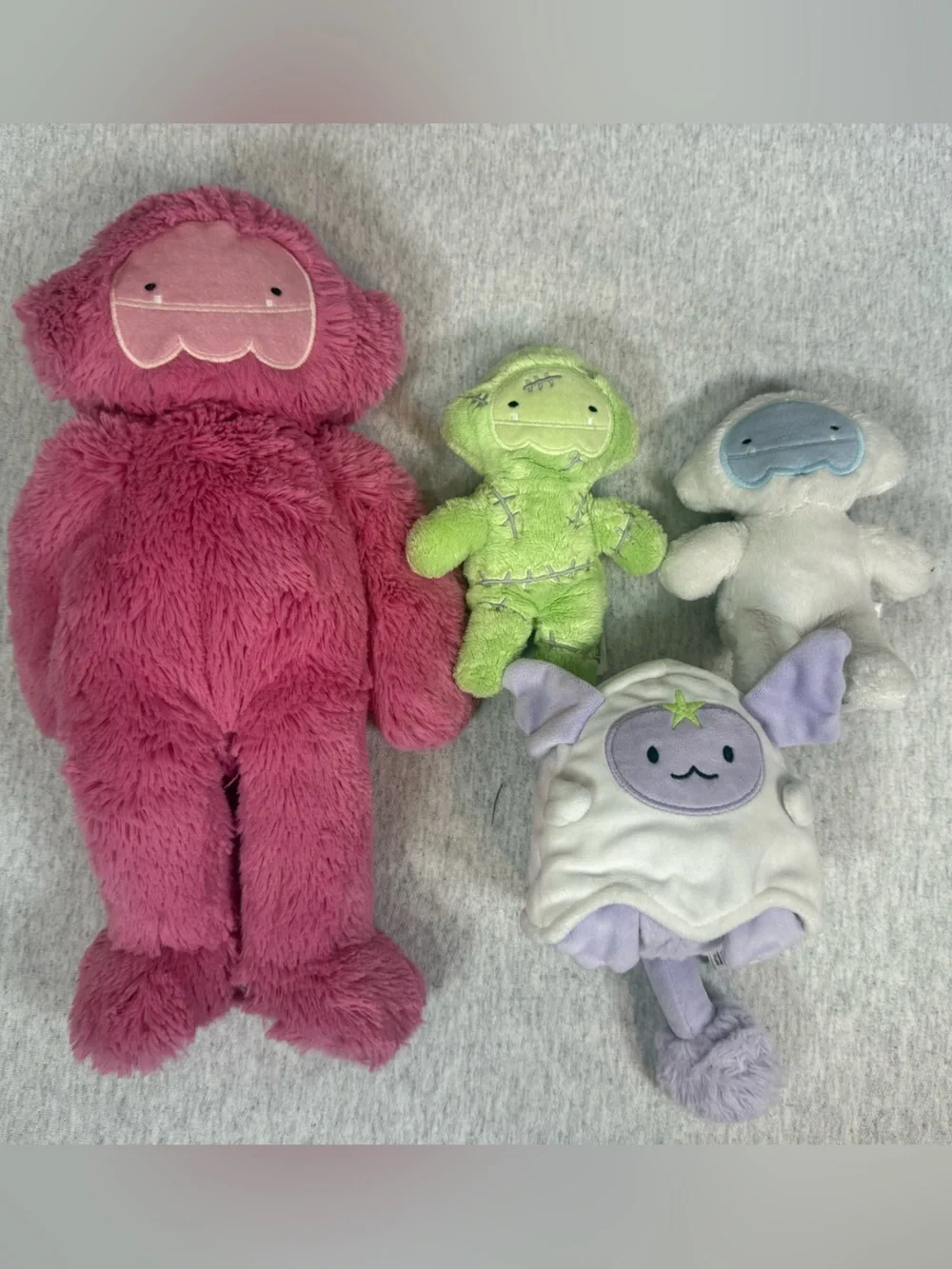 Slumberkins Plush Toy Collection 4-Piece Set Large/Mini Bigfoot, Vlad, and Frank